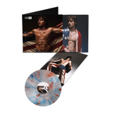 American Heart - Red, White and Blue Marble on Translucent Clear Vinyl